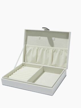 RADLEY LONDON White Jewelry Organizer Box with Contrast Trim